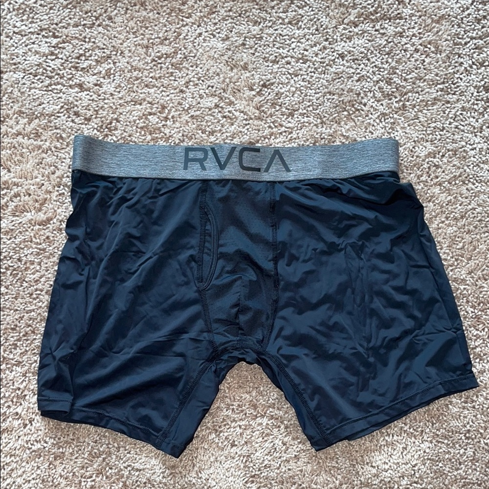 NWOT black RVCA mesh boxer briefs size large